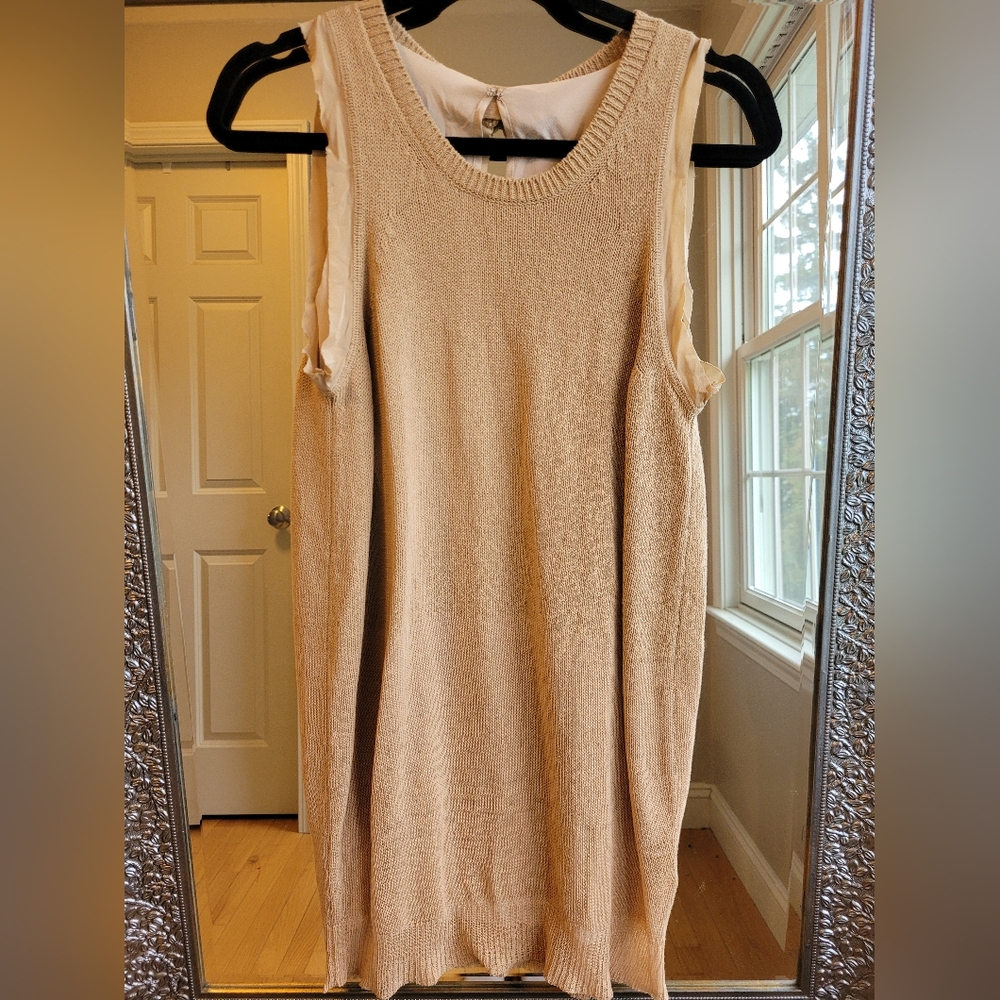 Phillip Lim 3.1 Tan Sleeveless Knit Top With Layers.